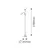 Rabalux Podna lampa sa 2 grla Action 4028, 178 cm, IP20, Srebrne boje