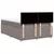 vidaXL Box spring postelja z vzmetnico taupe 140x190 cm blago