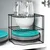shumee Črna kovinska kotna kuhinjska polica