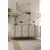 Hanah Home komoda Slim 150, 150 cm, bela / zlatna