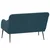 Vidaxl Klop modra 110x76x80 cm žamet
