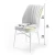 Hanah Home Set 6 trpezarijskih stolica Flex Krem-Crni
