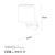 Opviq Zidna lampa E27 Socket, Crno-Bela