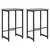 vidaXL Barski stol 2 pcs Siva Sonoma 40 x 32 x 64 cm Inženirski les
