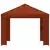 Gazebo 3 x 3 m Terakota Poliester i čelik 190 gsm