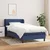 Vidaxl Box spring postelja z vzmetnico modra 90x190 cm blago