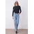 Trendyol Milla ženska bluza Twoaw26Bz00012, Crna- Crna