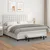 Vidaxl Box spring postelja z vzmetnico bel 160x200 cm umetno usnje