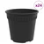 Okrugla saksija za cveće 24 pcs Crna O 19 x 16 cm Plastika