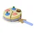 slomart Lesena torta LEAN TOYS s 8 kosi in pladnjem