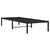 shumee vidaXL Kovinski posteljni okvir črne barve 75x190 cm