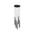 Rabalux Visilica Ramira, 5x5W, 5xG9, Crna
