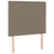 Vidaxl Box spring postelja z vzmetnico taupe 120x200 cm blago