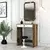 Hanah Home Sto za šminkanje Lizbon Mirror, 70x40x84.7 cm, Orah-beli
