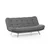 Atelier del Sofa Trosed na razvlačenje Misa 200x95x105cm Sivi