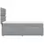 Box spring postelja z vzmetnico svetlo siva 80x200 cm blago