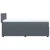 Box spring krevet s madracem tamnosivi 90x190 cm baršunasti