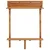 Vidaxl Balkonska barska miza 90x37x122,5 cm trden akacijev les