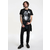 LOGOSHIRT Majica Sesamstrasse - Krümelmonster Pate  črna / bela