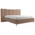 MID.YOU OBLAZINJENA POSTELJA 140 cm x 200 cm , les, tekstil, leseni material roza