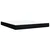 Vidaxl Box spring postelja z vzmetnico črna 180x200 cm blago