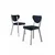Hanah Home Set stolica Arfe, 37x104x77 cm, 6 komada, Antracit
