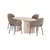 Venture Design Jedilna miza in komplet stolov Grönvik miza s 4 stoli Florensa 180x90x75 cm rjava