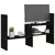 Stalak za monitor crni (39 - 72) x 17 x 43 cm masivna borovina