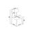 HANAH HOME Set stolica (4 komada) Vina Cappuccino Chrome