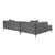 ATELIER DEL SOFA Ugaona garnitura Como Eco Left Anthracite