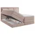 MID.YOU POSTELJA BOXSPRING 180 cm  x 200 cm , tekstil roza