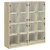 Regal za knjige s vratima boja hrasta 136x37x142 cm drveni