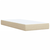 VIDAXL Box spring postelja z vzmetnico krem 80x200 cm blago