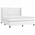 Vidaxl Box spring postelja z vzmetnico bela 180x200 cm umetno usnje