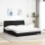 Okvir kreveta s LED-om bez madraca crni 180x200 cm od tkanine