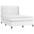 Vidaxl Box spring postelja z vzmetnico bel 140x200 cm umetno usnje