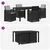 Vrtni set za objed s jastukom 5 pcs Antracit i Svjetlosiva PP