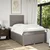 Vidaxl Box spring postelja z vzmetnico taupe 120x190 cm blago