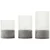 Brilliant - SET 3x LED sveća BOUGIE LED/2xAA IP44 siva/bela