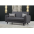 Atelier del Sofa Dvosed na razvlačenje Alkon 158x86x77cm Tamnosivi