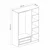 Hanah Home 2290 Kale Garderober, Beli