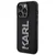 KARL LAGERFELD Maska za telefon 3D Rubber Glitter Logo za iPhone 15 Pro Max crna