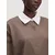 EDITED Bluza Kelly rjava/bela