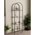 Hanah Home Idil polica za knjige 47 × 158 × 30 cm, crna / providno staklo