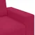 Vidaxl Dvosed vinsko rdeč 180x77x82 cm žamet