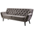CHESTERFIELD SOFA tekstil siva, crna