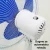 Air Vibe Ventilator podni Elegance, Belo-Plavi
