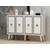 HANAH HOME Komoda Ansel White Gold