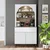Hanah Home 2804 kafe bar ormarić 90 × 179 × 42 cm, atlantski bor/bela