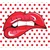 Samolepilna tapeta pop art ustnice - 294x270